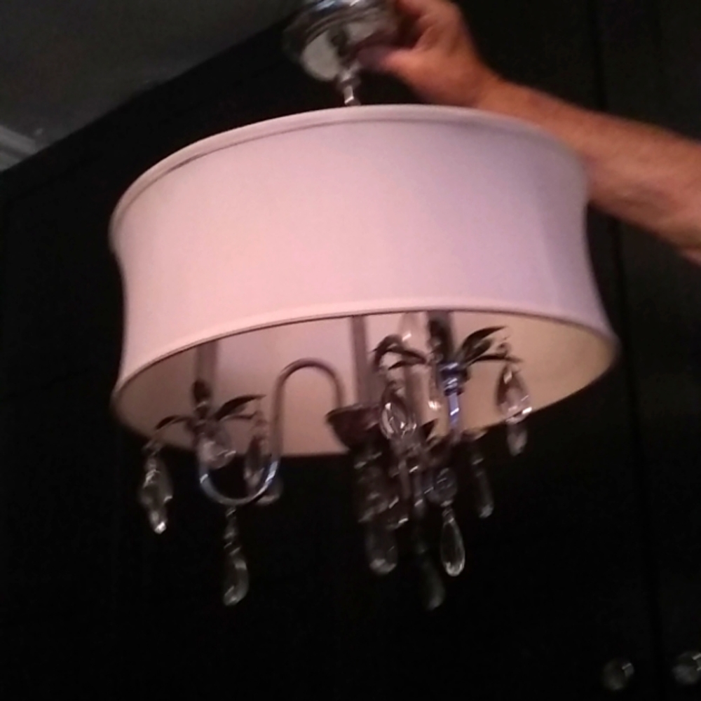 3- light Chandelier,  18"D